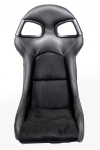 Frontansicht GT3-Style-Sitz / silberne Naht